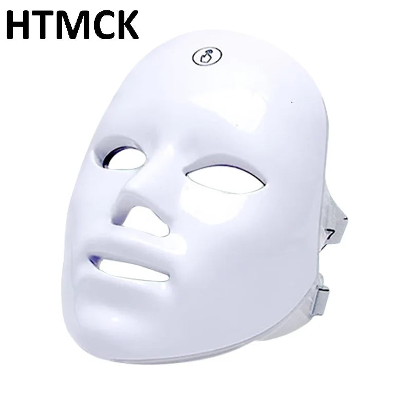 HTMCK 7 Color LED Light Therapy Face Mask | At-Home Photon Beauty Mask, Skin Renewal, Acne Treatment & Anti-Wrinkle Skincare Dev