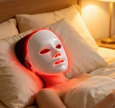 HTMCK 7 Color LED Light Therapy Face Mask | At-Home Photon Beauty Mask, Skin Renewal, Acne Treatment & Anti-Wrinkle Skincare Dev